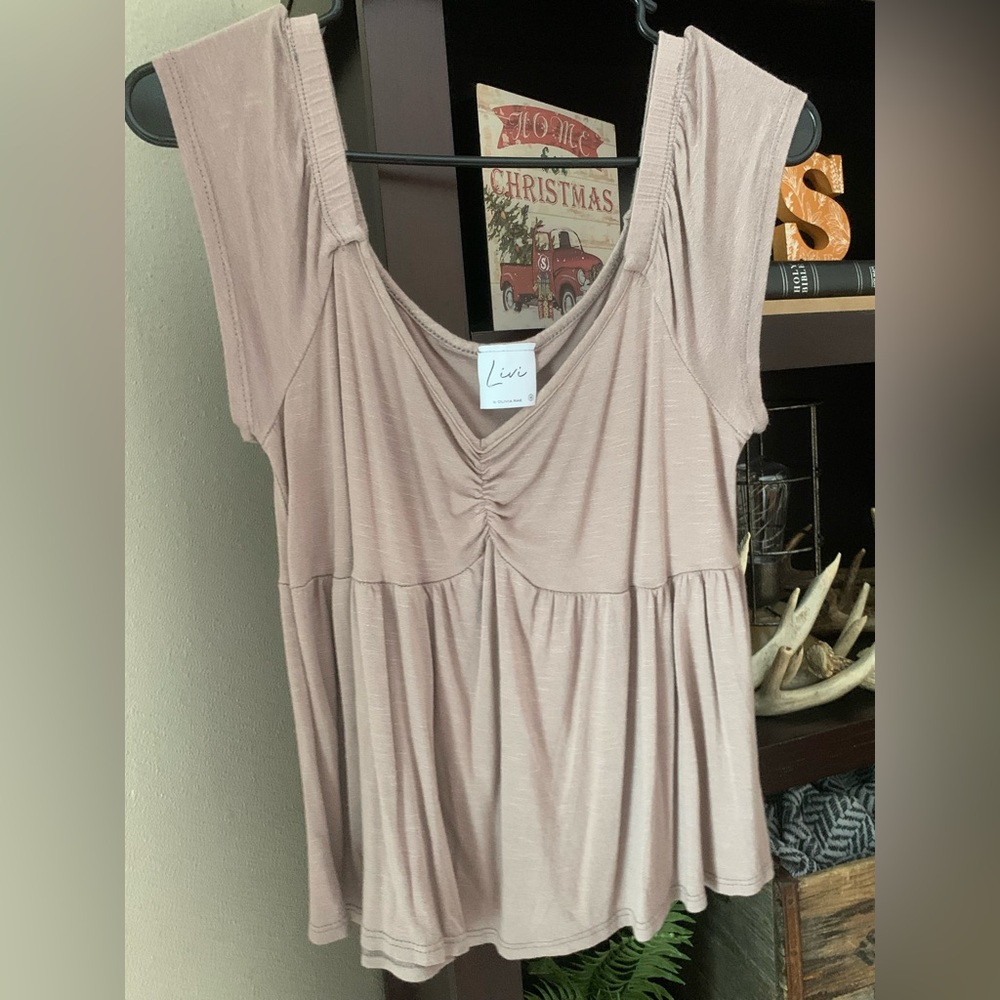 Livi by Olivia Rae M Cropped Peplum